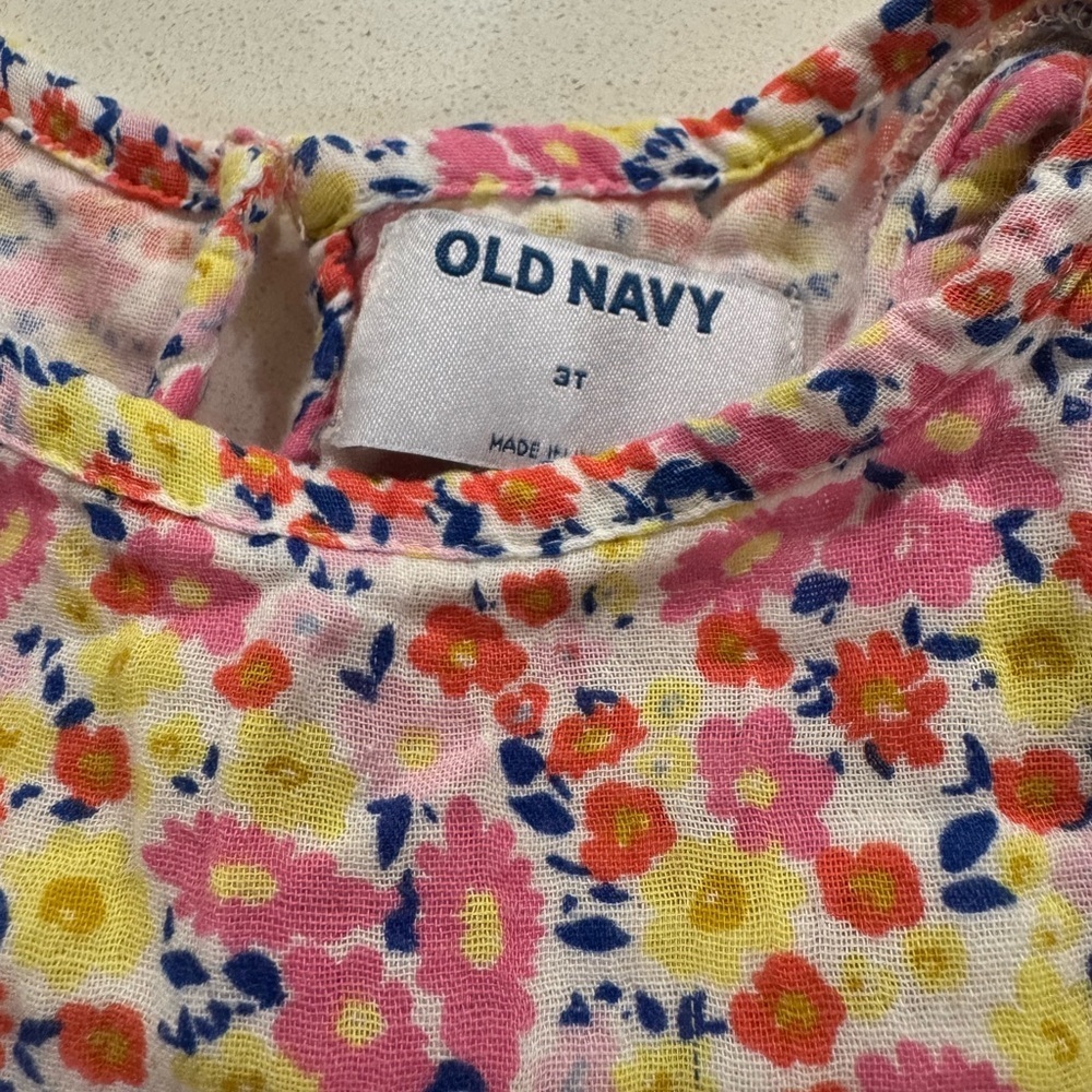 Old Navy Floral Toddler Dress - 3T - Picture 2 of 3